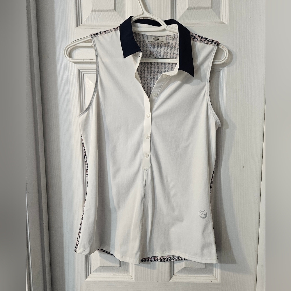 FORAY GOLF Core 3.0 Houndstooth Golf Casual Polo Top